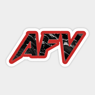 AFV Black Sticker